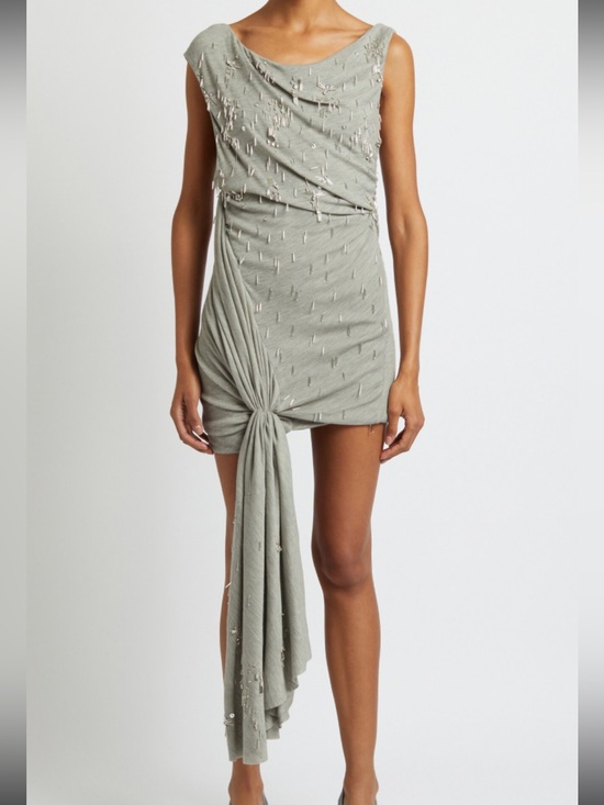 Christopher Esber Dresses & Skirts - CHRISTOPHER ESBER CRYSTAL CLUSTER WOOL BLEND MINI DRESS